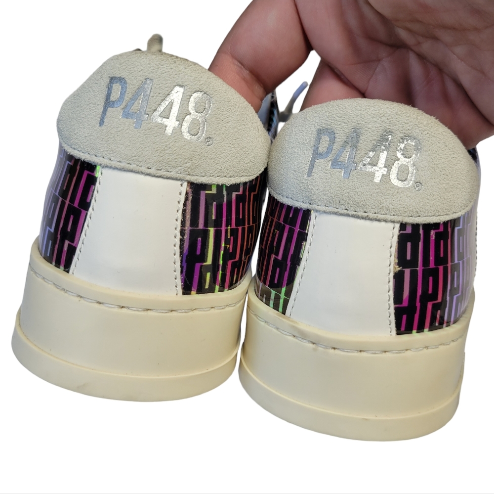 NWT P448 Holographic Jack Monogram Sneakers - Picture 7 of 9